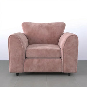 Velvet armchair pink