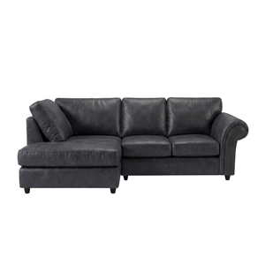 model 2 Oakland Full Back L Shape Leather Sofa