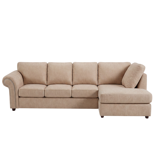 Model 2 Oakland Full Back XL L Shape Leather Sofa