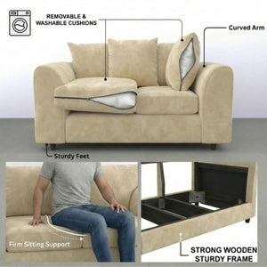 2 seater cream