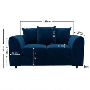 2 seater midnight blue