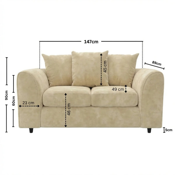 2 seater cream