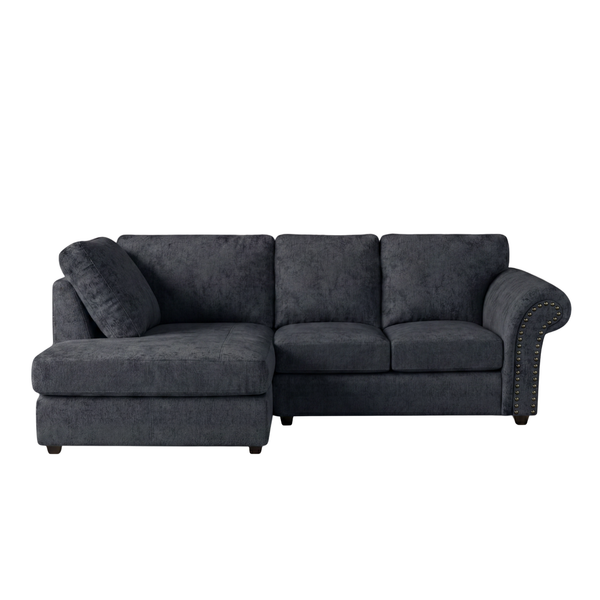 model 2 Oakland Full Back L Shape Leather Sofa