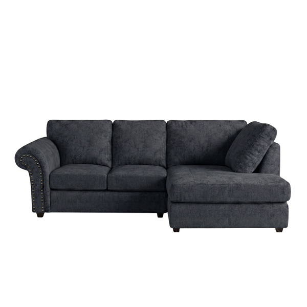 model 2 Oakland Full Back L Shape Leather Sofa