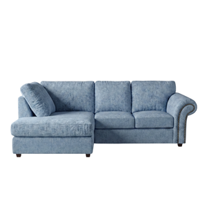 model 2 Oakland Full Back L Shape Leather Sofa