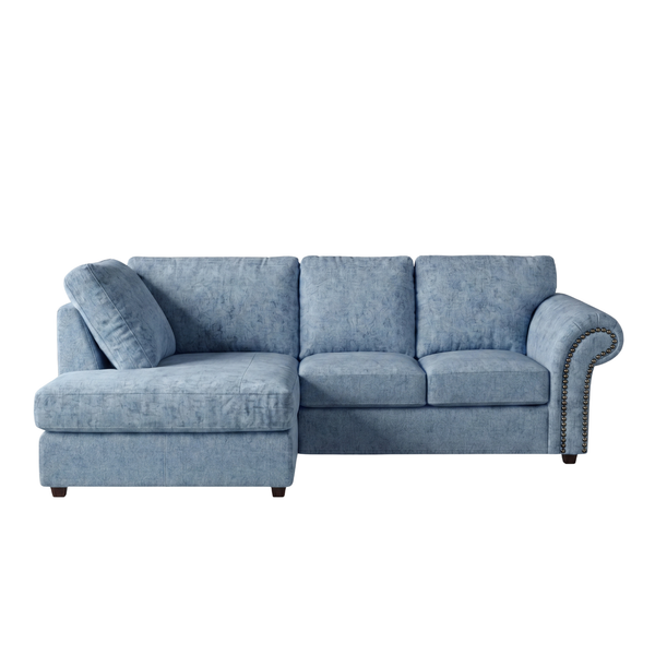 model 2 Oakland Full Back L Shape Leather Sofa