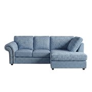 Chenille / Sky Blue / Right Hand Facing