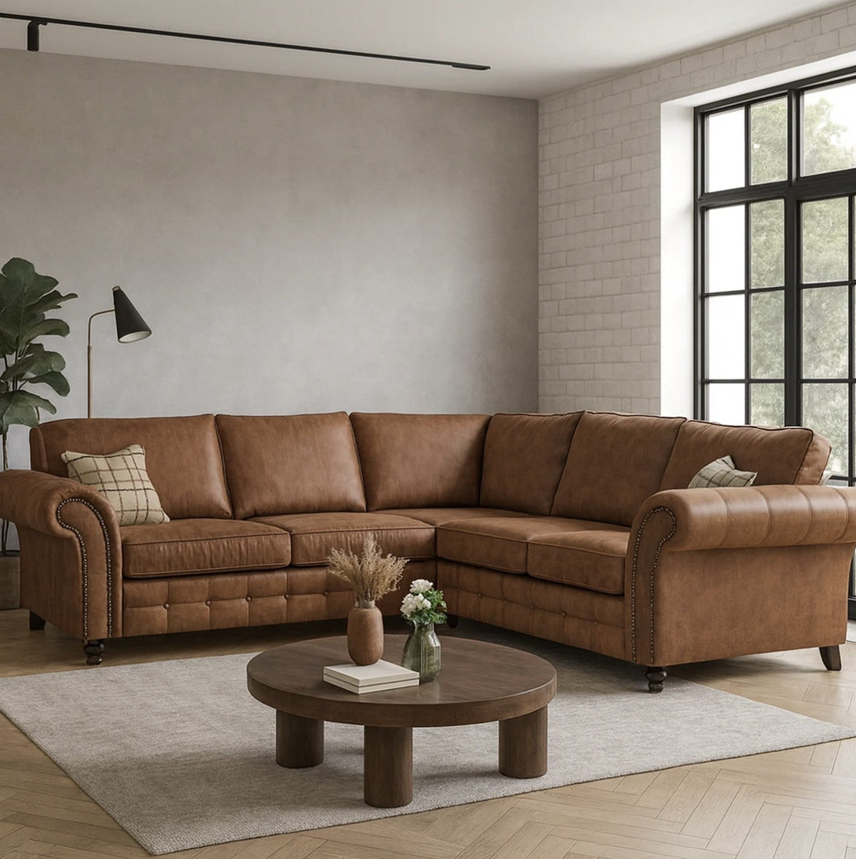 Leather brown