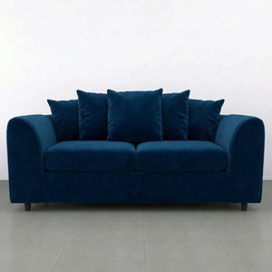 velvet 3 seater Midnight Blue