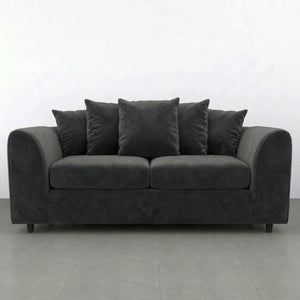 velvet 3 seater Dark Grey