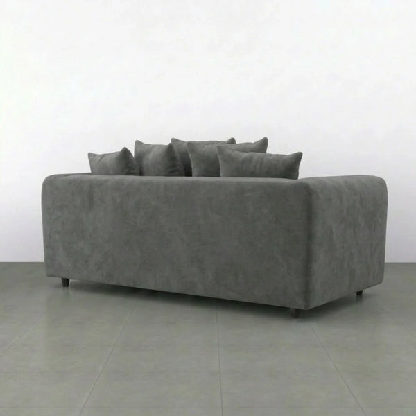velvet 3 seater Light Grey