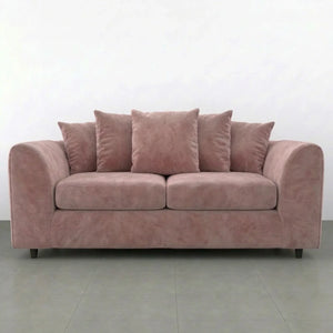velvet 3 seater Pink