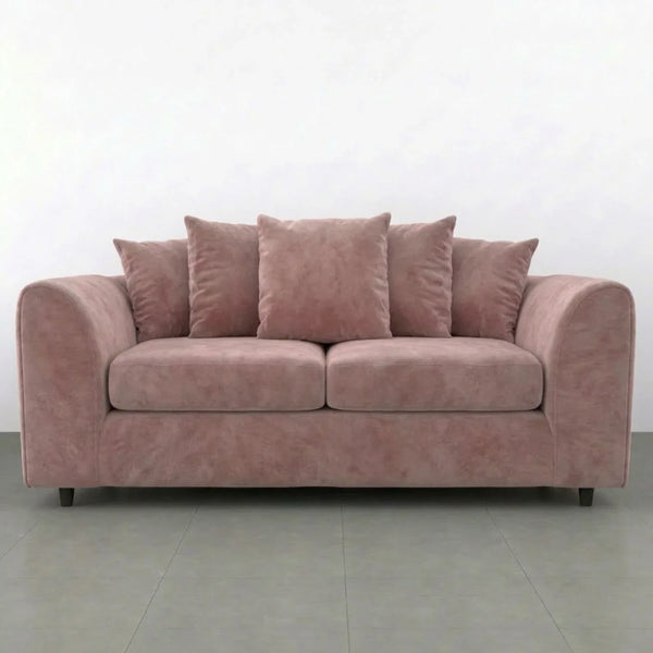 velvet 3 seater Pink
