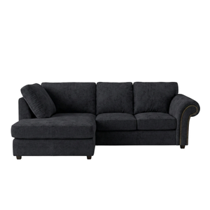 model 2 Oakland Full Back L Shape Leather Sofa