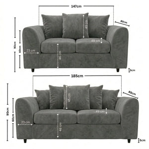 3 + 2 seater Light Grey