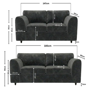 3 + 2 seater Dark Grey