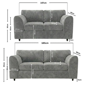 3 + 2 seater Light Grey
