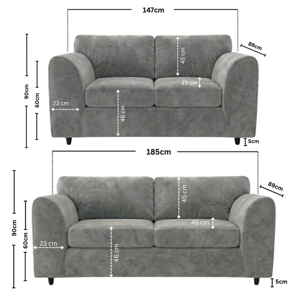 3 + 2 seater Light Grey