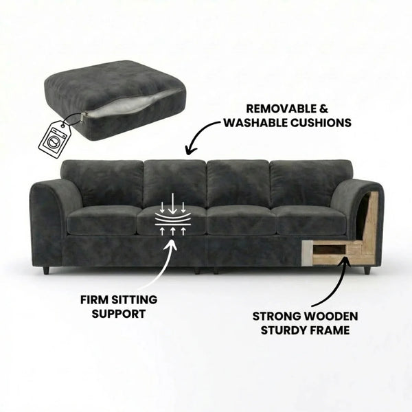 Velvet Dark Grey