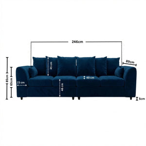 Velvet midnight blue