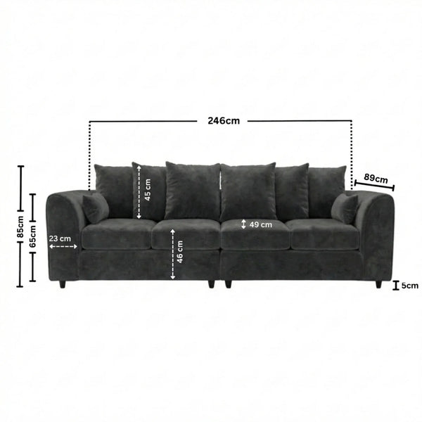 Velvet Dark Grey
