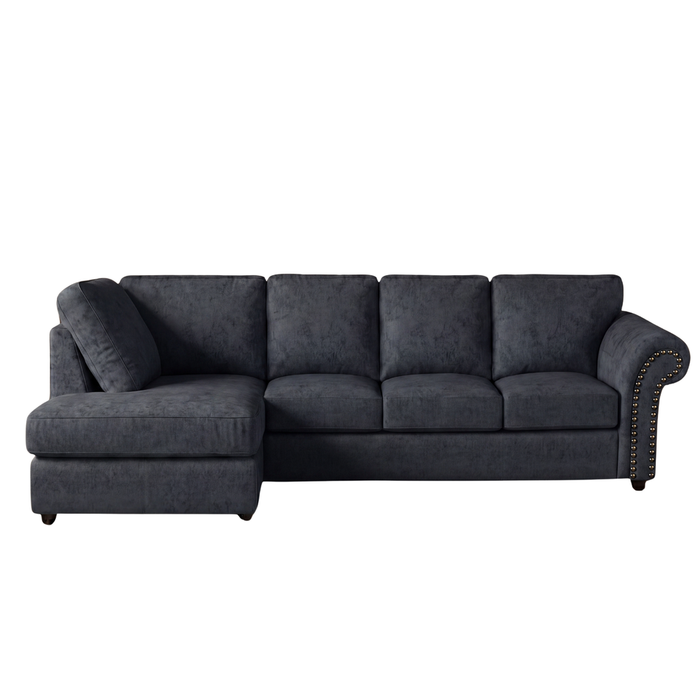 Model 2 Oakland Full Back XL L Shape Leather Sofa
