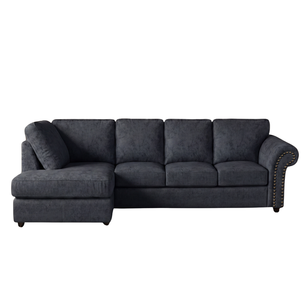 Model 2 Oakland Full Back XL L Shape Leather Sofa