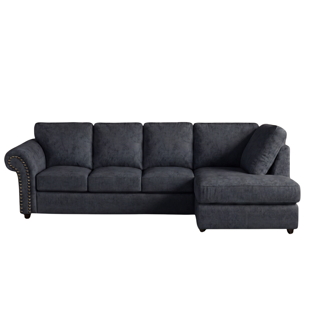 Model 2 Oakland Full Back XL L Shape Leather Sofa