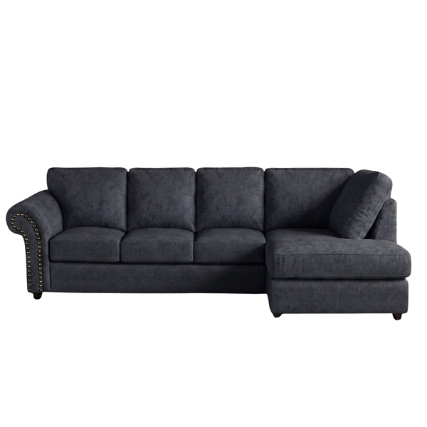 Model 2 Oakland Full Back XL L Shape Leather Sofa