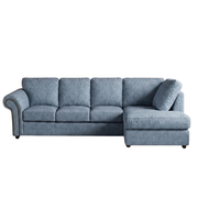Chenille / Sky Blue / Right Hand Facing
