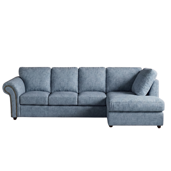 Model 2 Oakland Full Back XL L Shape Leather Sofa