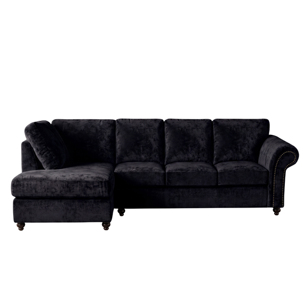 Model 2 Oakland Full Back XL L Shape Leather Sofa