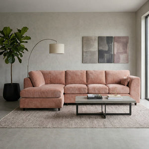 Velvet XL Left Hand Facing Pink