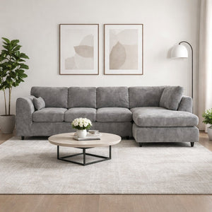 Velvet XL Right Hand Facing Light Grey