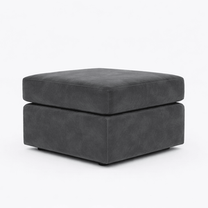Soft plush fabric footstool from Gamzo Outlet, designed to complement corner sofas with comfortable and stylish cushioning.