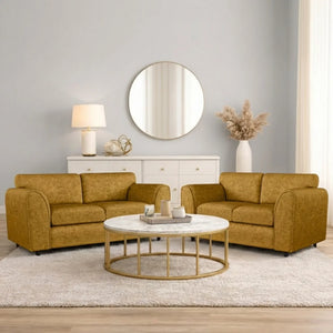 Chenille 2 Seater mustard