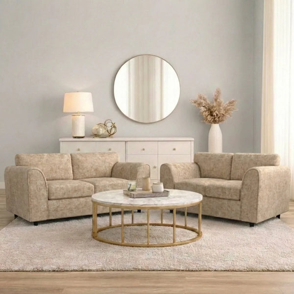 Chenille 2 Seater beige