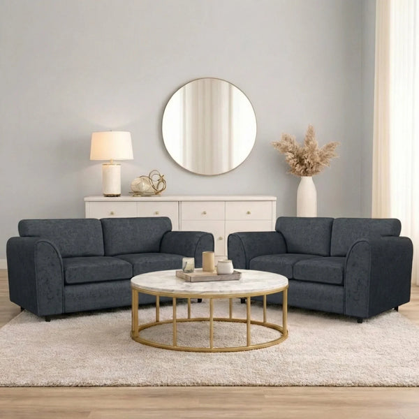 Chenille 2 Seater dark grey