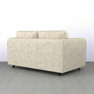 Chenille 2 Seater cream