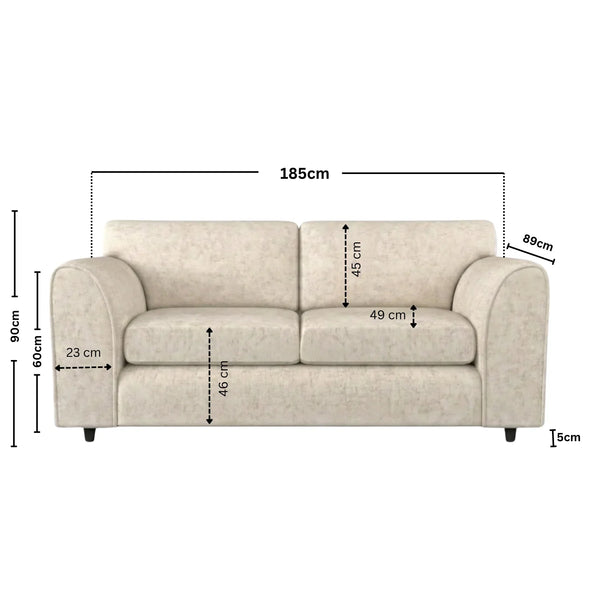 3 Seater cream