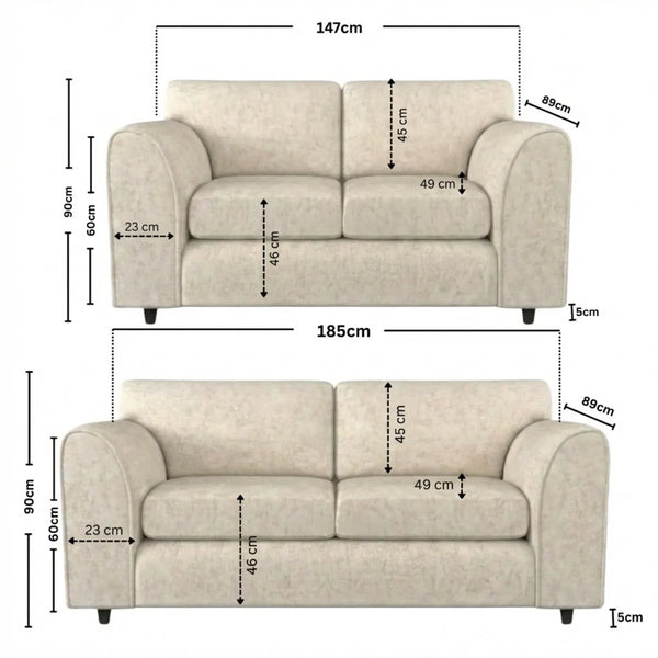 3+2 Seater Cream
