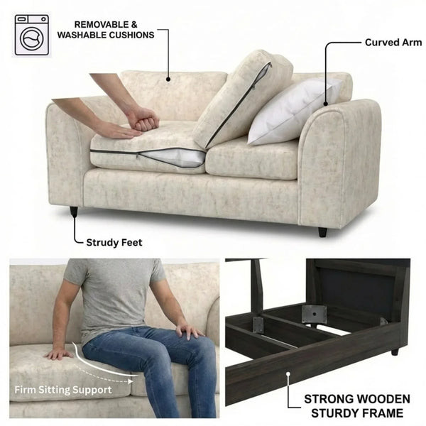 3+2 Seater Cream