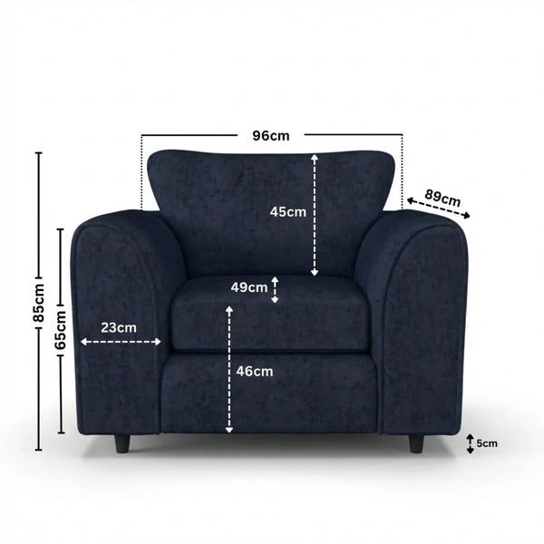 Armchair midnight blue