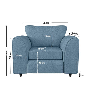 Armchair sky blue