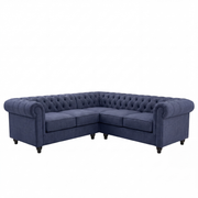 Linen / Midnight Blue