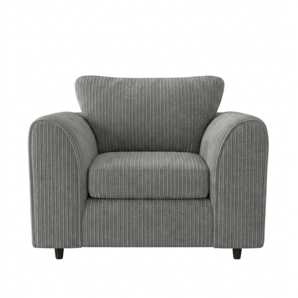 corduroy Charcoal Grey