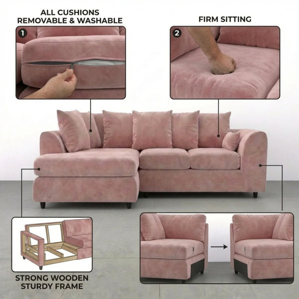 Left Hand Facing Pink