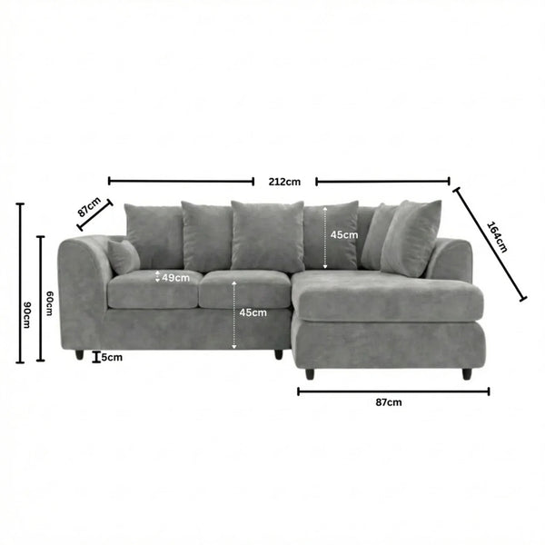 Right Hand Facing Light Grey