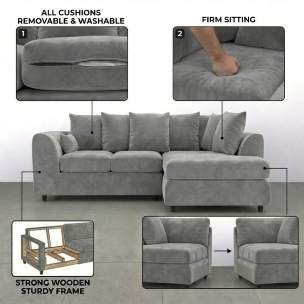 Right Hand Facing Light Grey