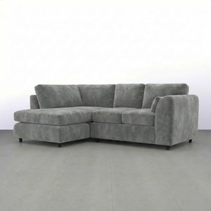 Velvet left Hand Facing Light Grey